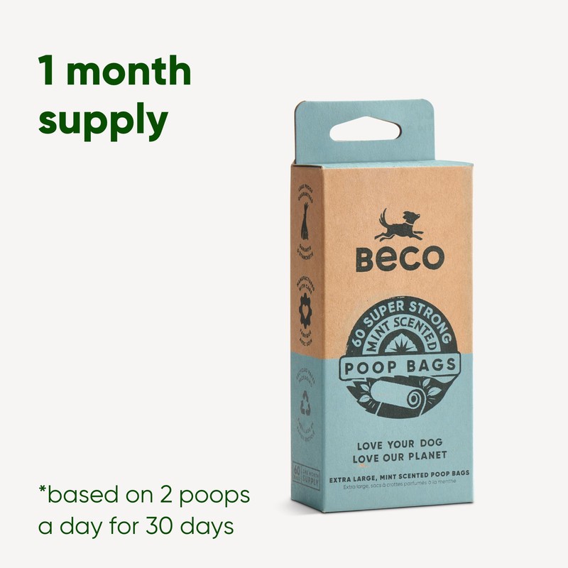 Beco Strong & Large Poop Bags - 60 Bags (4