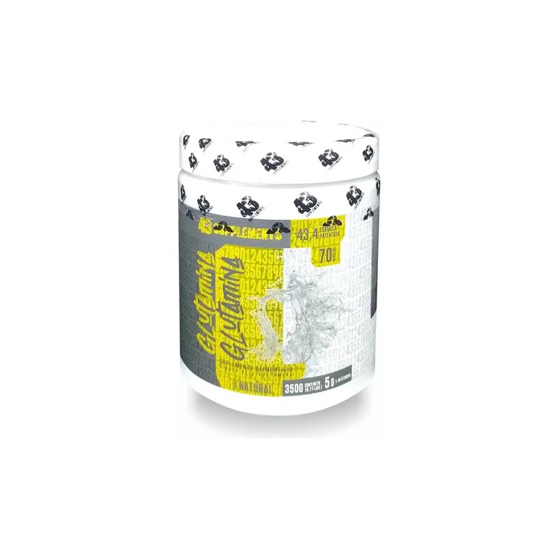 Glutamina en Polvo Sin Sabor 350 g Unflavored Glutamine Powder,