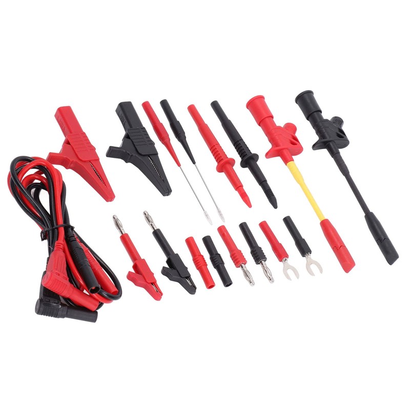 Multimeter cable 30VAC 60VDC Multiple probes clamps Multimeter Test cables