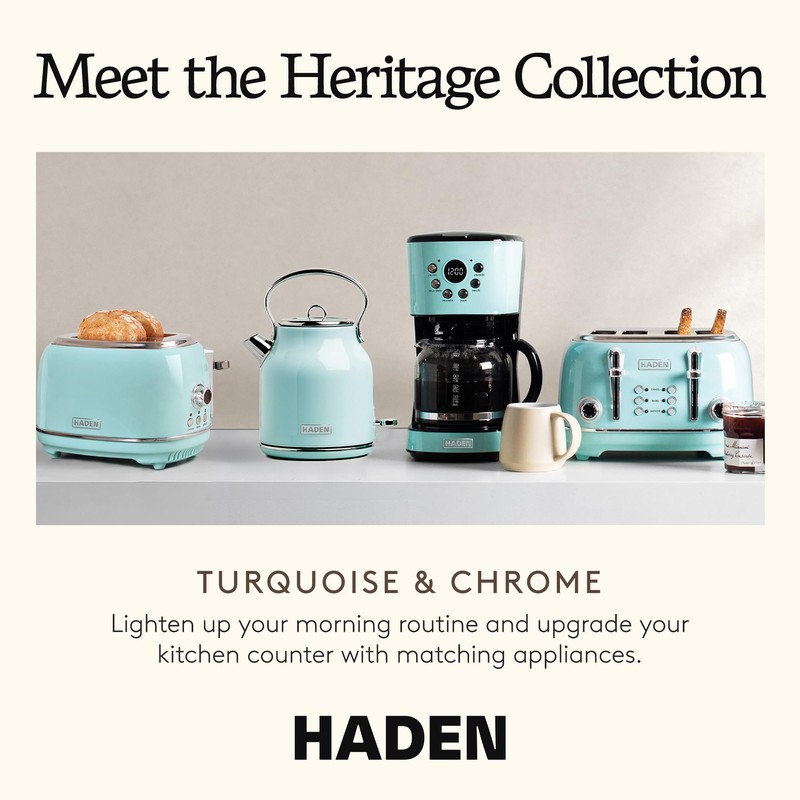 Haden Heritage 2 Slice Wide Slot Stainless Steel Toaster with