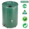100 Gallon Collapsible Rain Barrel, Portable Rainwater Collection System, Rain