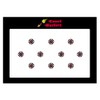 Comet Busters Round Fancy Maroon Bindi With Black Design (BIN653)