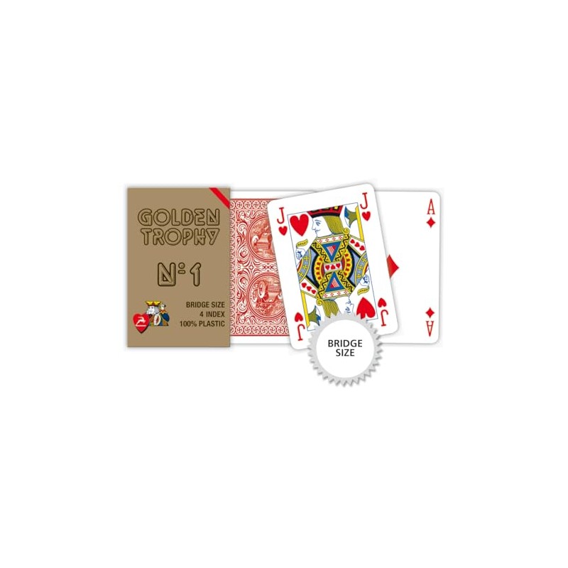 Carte da bridge Golden Trophy - red
