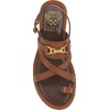 Vince Camuto Women's Lenni Flat Sandal, Caramello, 7