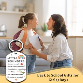 Dorm Room Essentials for Girls Back to School Supplies Inspirational Keychain First Day of Kindergarten High School College Birthday Gifts for Women Men Kids Daughter Son Preschool 1st 2nd 4th Grade