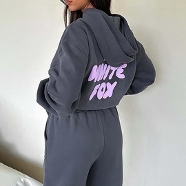 Veriliss Women's Hoodies Lightweight Long Sleeve With Pocket Sweatshirt Jacket Girl's Summer Holiday Festival Athletic Wear(Grey,L)