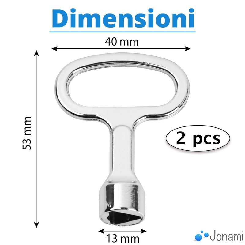 Jonami Chiave Triangolare Bidone Spazzatura Universale Contatore Armadio Gas Acqua