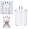 Clear Acrylic Cotton Ball Holder Round Cotton Bud Case Acrylic