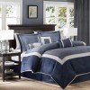 Madison Park 7 Pieces Comforter Set-Deluxe Hotel Collection Luxury Bedding
