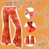 SlowTon 70s Disco Outfits for Women (Orange, Small)