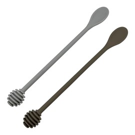 2Pcs 9.8 Inch Silicone Honey Dipper Sticks Honey Spoon, Long Handle Syrup Dipper Stick Honey Stirrers, Honey Wand for Honey Pot Jar Dispense Drizzle Honey