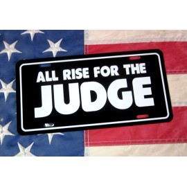 1969 1970 1971 Pontiac GTO JUDGE license plate car tag  "All Rise for The JUDGE"