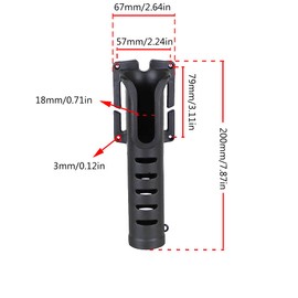 Waist Rod Holder Belt, Portable Fishing Rod Insert, Adjustable Fishing Rod Holder, Belt, Waist Rod Stand for Spinning, Throwing Reel, Surf, Kayak, Fly Fishing, Portable Fishing Equipment