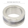 EVTSCAN Stainless Steel Round Handle Bath Glass Embedded Hollow Pull