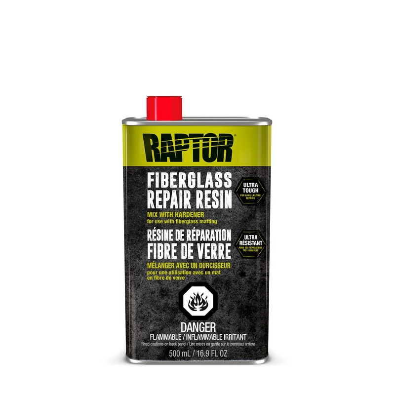 Raptor Fiberglass Repair Kit, Ultra Tough, for Long-Lasting Repairs On