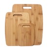 Gourmet Edge 3PC Bamboo Cutting Board Set - Kitchen Chopping