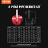 VEVOR PVC Pipe Reamer Kit, Aluminum Alloy, PVC Pipe Fitting