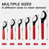 JANNO 6PCS Spanner Wrench Set, Premium Shock Spanner Wrench, Coilover
