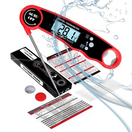 BENTRIP Meat Thermometer Probe, Instant Read Food Thermometer with Backlight, Waterproof Magnetic Digital Thermometer, from -50°C- 300°C, Calibration, Best Kitchen Gadgets for BBQ, Candy and Liquids