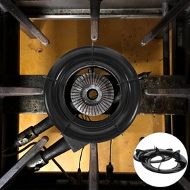 2PCS Wok Rings Wok Support Ring for Gas Stove Cast Iron Wok Ring Burner Grate 9 Inch Gas Stove Wok Stand Cooktop Trivets Ring Gas Stove Rack Accessories