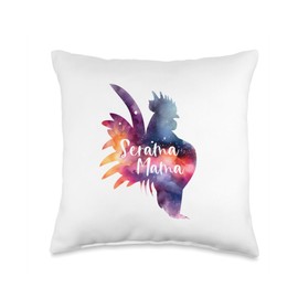 American Serama Mama Show Chicken Hen Rooster Tiny Throw Pillow