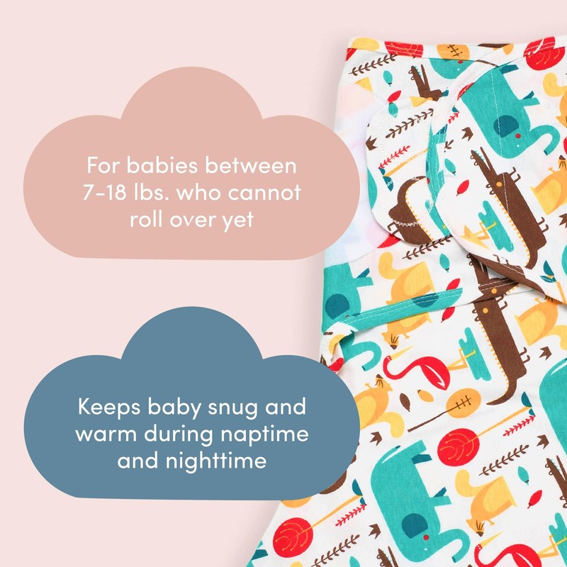 SleepingBaby Zippy Swaddle - Cozy Baby Swaddle Blanket with Convenient
