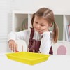 Operitacx 4pcs Plastic Trays for Classroom, Small Rectangular Organizing Art