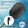Retevis Walkie Talkie Speaker Mic,IP54 Waterproof 2 Pin Shoulder Speaker