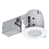 Globe Electric 90663, 4" Flush Round Trim Recessed Lighting Kit