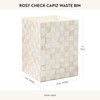 MACKENZIE-CHILDS Capiz Waste Bin, Decorative Bathroom and Bedroom Trash Can,