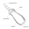 Masako Nail Clippers with Buffer Spring with Curved Edge 14