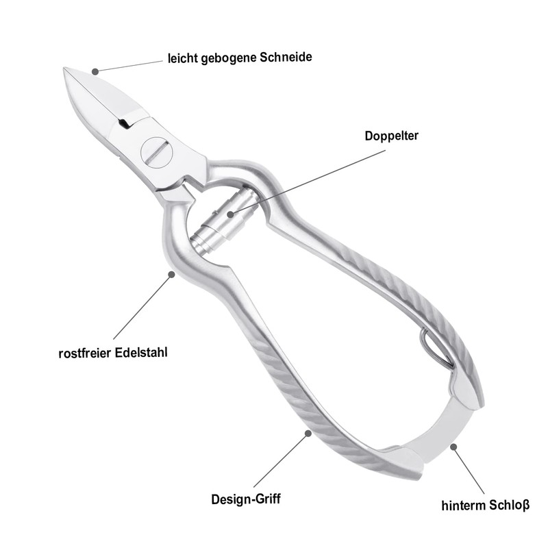 Masako Nail Clippers with Buffer Spring with Curved Edge 14