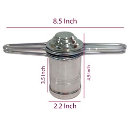 DBY Stainless Steel Press Sev Sancha Machine Press Murukku Maker Traditional Sorya Idiyappam Maker Kitchen Dough Press Dab sev Sancha with 6 Jali, DBY0232