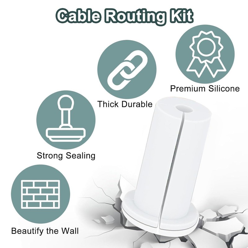 SENECESLI Arandelas de Pared para Cables, Arandela de Cable Ethernet