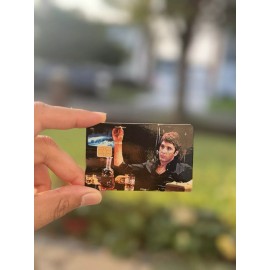 Scar face Credit Card Sticker Skin Film Pre-Cut Decal Size 8.5 X 5.