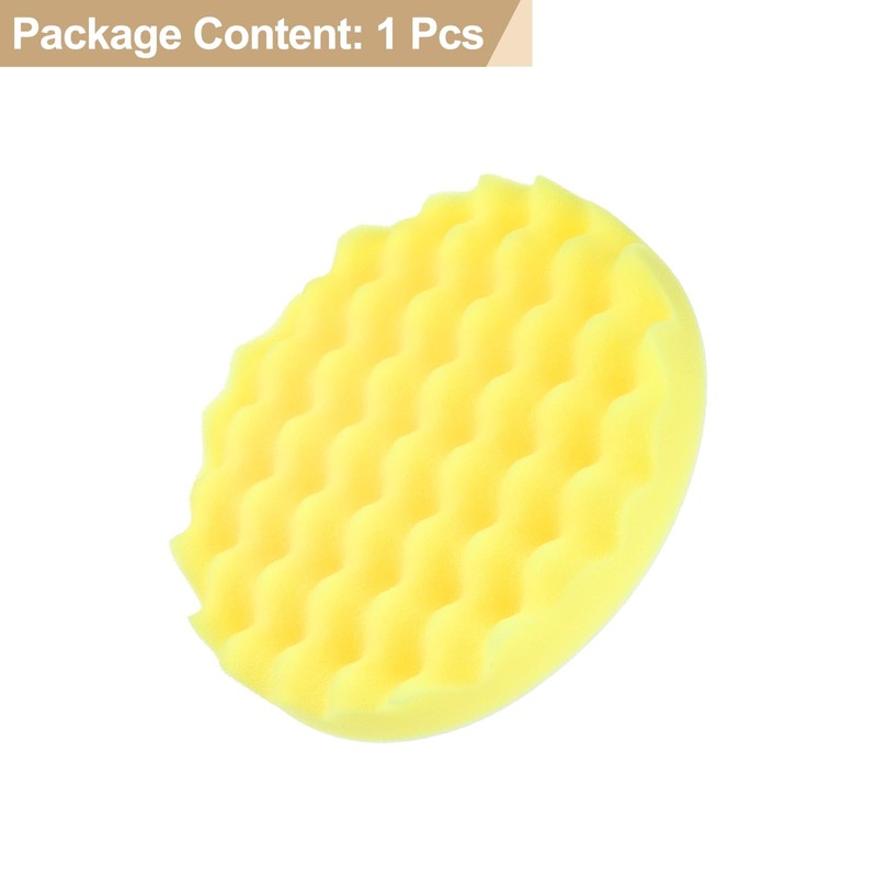 HARFINGTON Buffing Sponge Pads 7" Polishing Wheel Waffle Finishing Grip