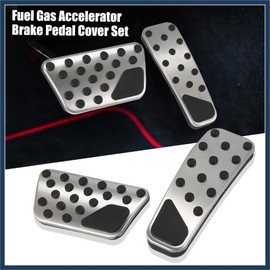 INFINAUTO Brake Pedal Pad Gas Accelerator Pedal Cover Set Replace for Dodge Challenger 2009-2018 Charger 2009-2019 for Chrysler 300 2009-2019 Stylish Design