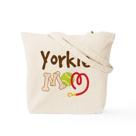 CafePress Yorkie Yorkshire Terrier Tote Bag Reusable Natural Beige Canvas Shopping Bag
