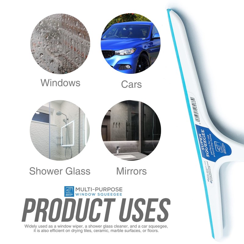 Window Squeegee Glass Cleaning Wiper Rubber Blade For Shower Screen