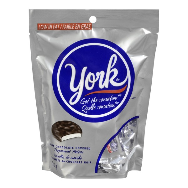 YORK Dark Chocolate Peppemint Patties, Valentine's Day Candy Miniatures, 200 Gram