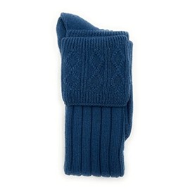 Tartan Tweeds Mens Scottish Wool Kilt Hose Socks Hand Made in Scotland (as8, numeric, numeric_11, numeric_13, regular, regular, Lovat Blue)