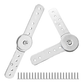 AUXBC 2Pcs Heavy Duty Adjustable Angle Hinge, 90 to 180 Degree Angle Adjustment Mechanism DIY Furniture Hinges for Sofa Bed, Cupboard, Recliner, Large