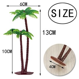 Zasvec Model Trees Palm Trees Pack of 20 Palm Tree Model Mini Landscape Palm Tree Model Decoration Mini Palm Tree Plastic Model Model Building Trees Palm Tree Plastic Palm Tree for DIY Model Landscape