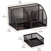 Annova Mesh Desk Organizer Office with 7 Compartments + Drawer/Desk