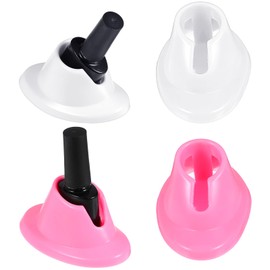 FNANJWQ 2 Pieces Soft Rubber Nail Polish Bottle Holder Spill-proof Storage Rack Display Stand Durable for Nail Salon Foot and Hand Care Display Art Tools