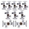 (Pack of 10) Seelink 1/4-Turn Dual Compression Outlet Angle Stop