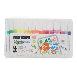 36 Colors Dual Brush Marker Pens Students Portable Watercolor Markers for Painting Drawing Coloring Doodling