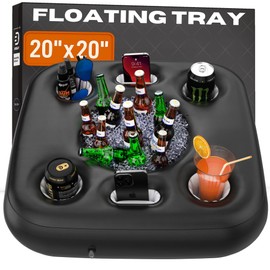 DIVEBLAST: Premium Small Floating Drink Holder for Pool, Hot Tub Accessories for Adults - Holds Up to 50 LBS - Fun Swimming Pool Accessories for Adults, Cool and Unique Drink Floaties