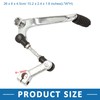 A ABSOPRO Motorcycle Gear Shifter 26cm Shift Lever Pedal Metal