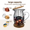 Coffee Pods Holder Organizer, Large Capacity Nespresso Storage and Organization